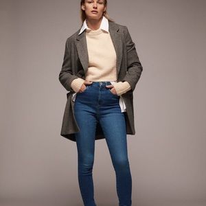 Zara high rise skinny jean.